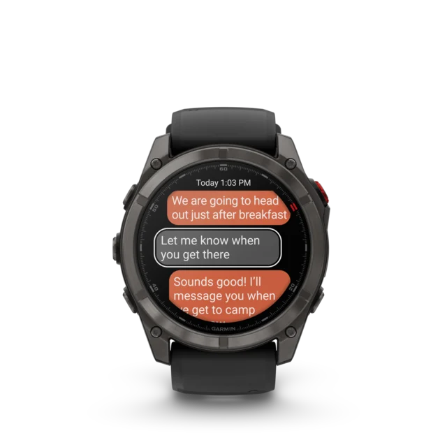 Garmin Fenix 8 PRO 51mm LTE GPS Klokke Sapphire, Karbongrå DLC-titan 