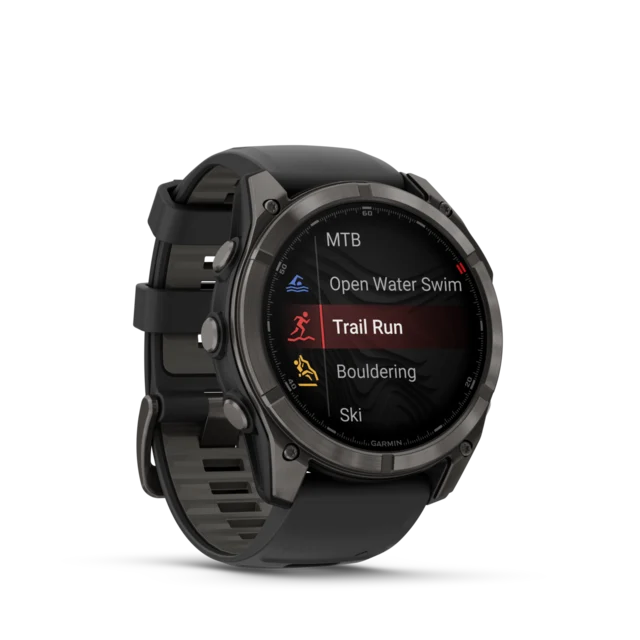 Garmin Fenix 8 PRO 51mm LTE GPS Klokke Sapphire, Karbongrå DLC-titan 