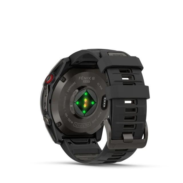 Garmin Fenix 8 PRO 51mm LTE GPS Klokke Sapphire, Karbongrå DLC-titan 