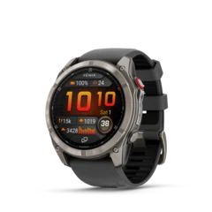 Garmin Fenix 8 PRO 51mm LTE GPS Klokke Sapphire, titan med grafittfarget/svart