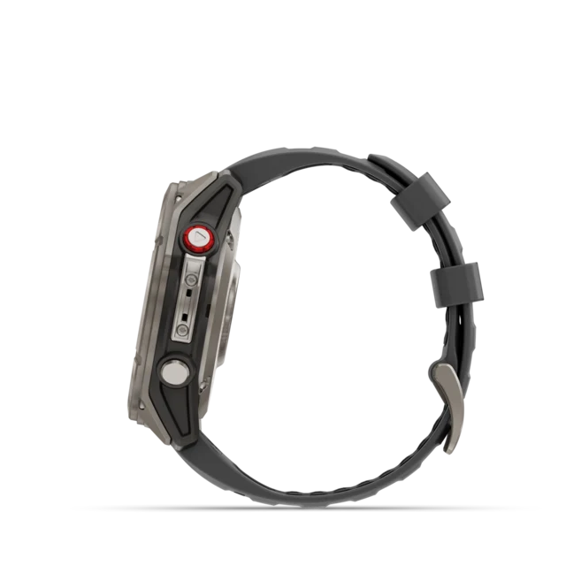 Garmin Fenix 8 PRO 51mm LTE GPS Klokke Sapphire, titan med grafittfarget/svart 