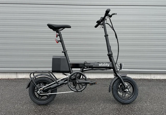 Ebility Kompakt Foldbar Elsykkel 12" hjul, 180Wh batteri, 250W, 25km/t 