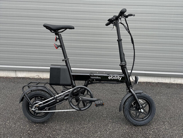 Ebility Kompakt Foldbar Elsykkel 12" hjul, 180Wh batteri, 250W, 25km/t 