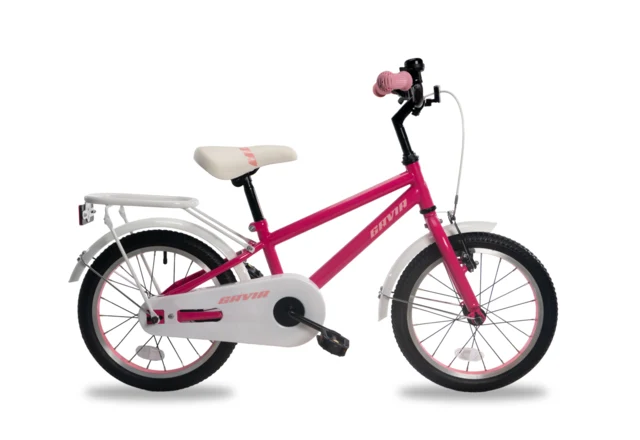 Gavia ALLIEVO 16" Barnesykkel Rosa/Hvit Fra 4-6 år, Mye for pengene 