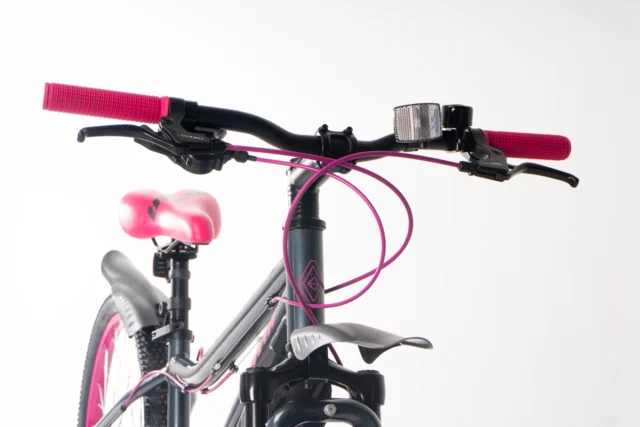 Gavia ALLIEVO 24'' Barnesykkel Grå/Rosa, Fra 9-12 år, Mye for pengene 