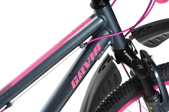 Gavia ALLIEVO 24'' Barnesykkel Grå/Rosa, Fra 9-12 år, Mye for pengene 
