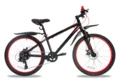 Gavia ALLIEVO 24'' Barnesykkel Sort/Rød, Fra 9-12 år, Mye for pengene