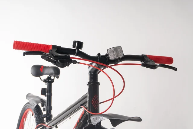 Gavia ALLIEVO 24'' Barnesykkel Sort/Rød, Fra 9-12 år, Mye for pengene 
