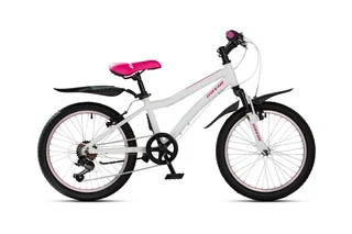 Gavia ALLIEVO 20&#39;&#39; Barnesykkel Hvit/Rosa, Fra 6-8 &#229;r, Mye for pengene