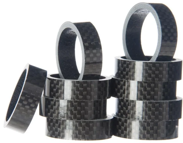 Giant Spacer Sett Karbon, 5 stk, 1x2,5/2x5/2x10mm 