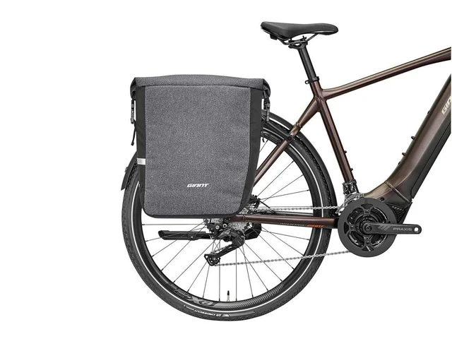 Giant Transporter MIK Sykkelveske Grå, 2x24 liter 