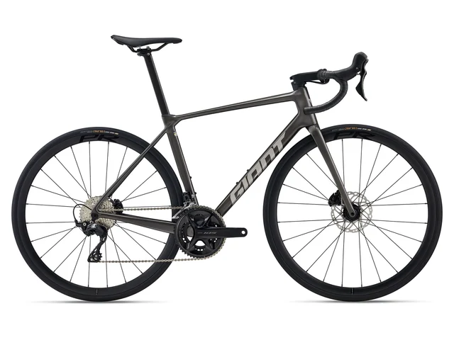 Giant TCR Advanced 2 KOM Landeveissykkel Stealth Chrome, Str. L 