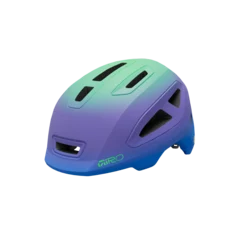 Giro Scamp MIPS II Barn Sykkelhjelm Mat Blue Jewel/Green Fade, Str. S