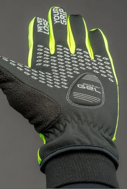 GripGrab Ride Hi-Vis Sykkelhansker Gul, Str. M 