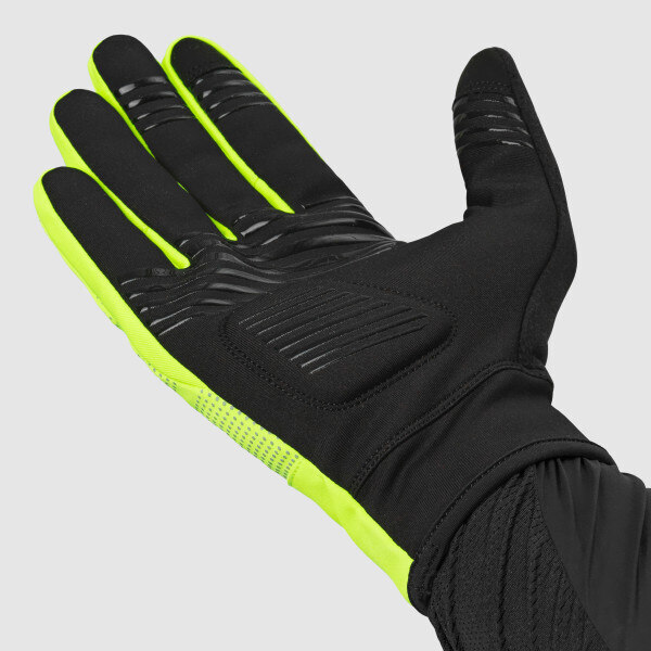 GripGrab Ride 2 Spring Sykkelhansker Gul Hi-Vis, Str. XS 