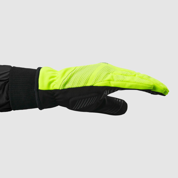 GripGrab Ride 2 WinterWind Sykkelhansker Gul Hi-Vis, Str. L 