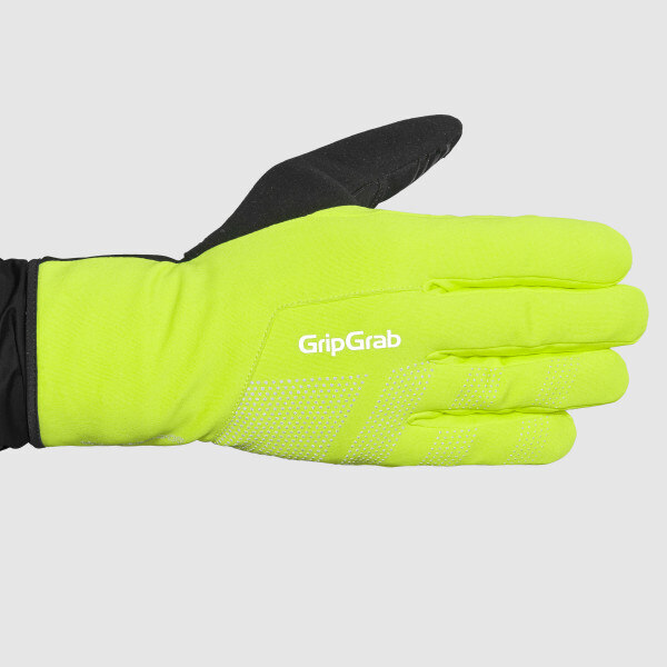 GripGrab Ride 2 WinterWet Sykkelhansker Gul Hi-Vis, Str. XXL 