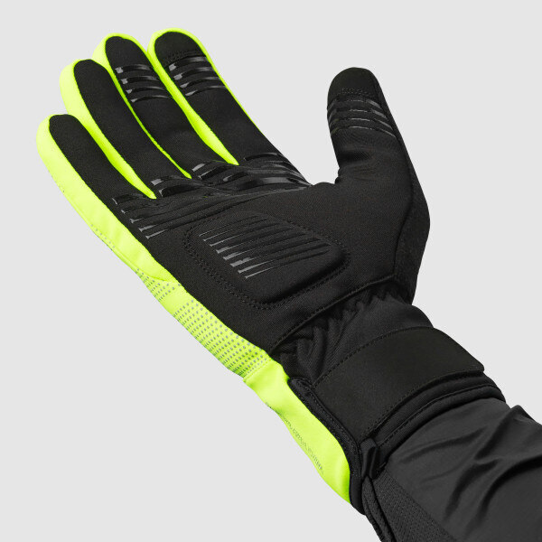 GripGrab Ride 2 WinterWet Sykkelhansker Gul Hi-Vis, Str. XXL 