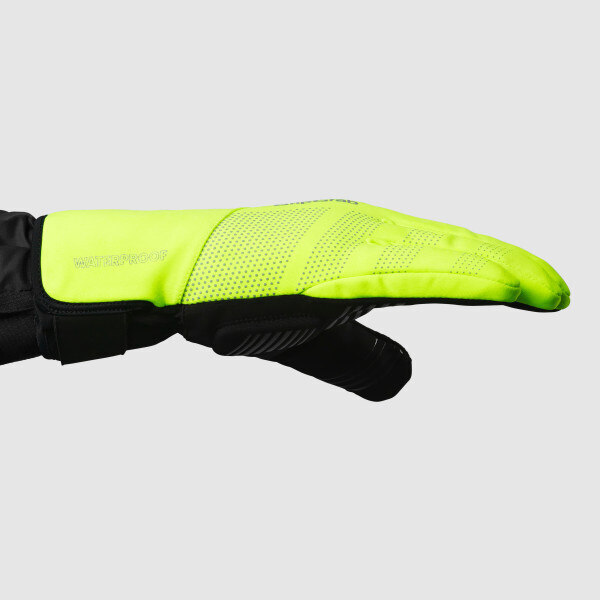 GripGrab Ride 2 WinterWet Sykkelhansker Gul Hi-Vis, Str. XXL 