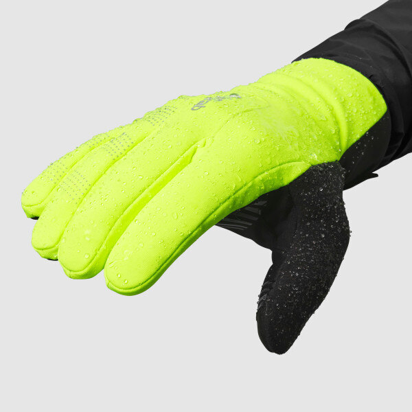 GripGrab Ride 2 WinterWet Sykkelhansker Gul Hi-Vis, Str. XXL 