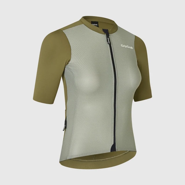 GripGrab W's PACR Lightweight SS Tröja Olive Green, Str. M 