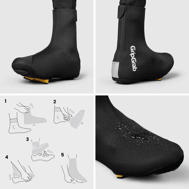 GripGrab RIDE 2 Vinter Skotrekk Sort, Str. XS 