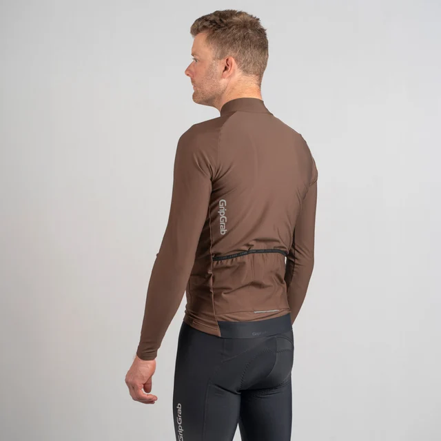 GripGrab PACR Thermal Lang Trøye Brun, Str. M 
