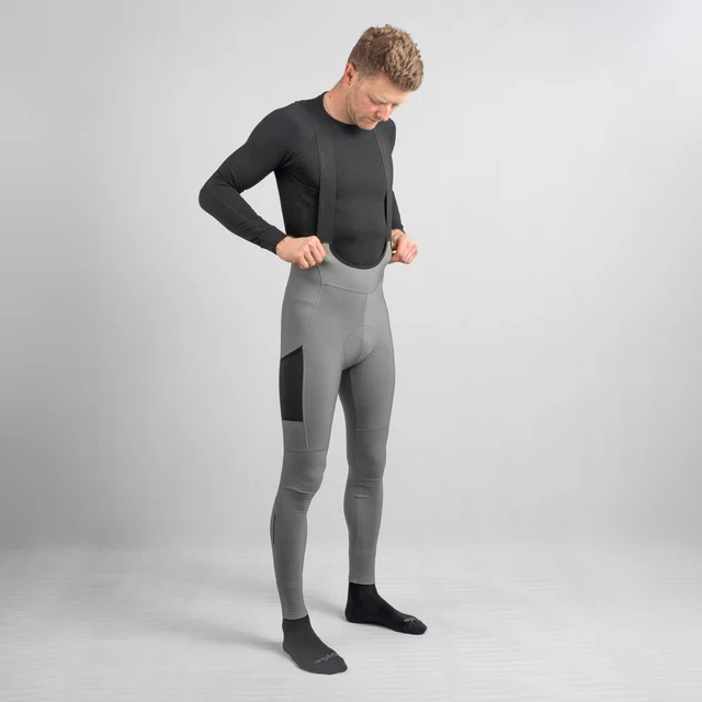 GripGrab PACR Thermal Bib Bukse Grå, Str. M 