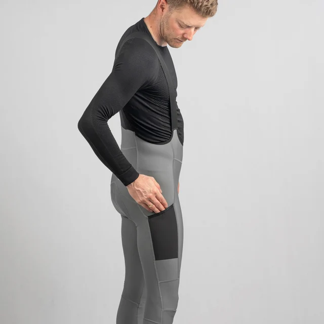 GripGrab PACR Thermal Bib Bukse Grå, Str. M 