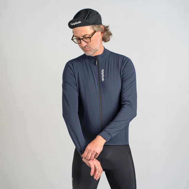 GripGrab RIDE Thermal Lang Trøye Marineblå, Str. L 