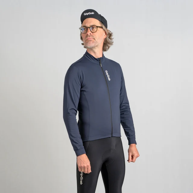 GripGrab RIDE Thermal Lang Trøye Marineblå, Str. L 