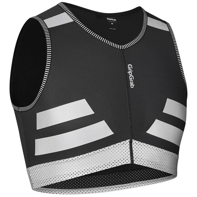 GripGrab PACR Visibility Vest Sort, Str. M 