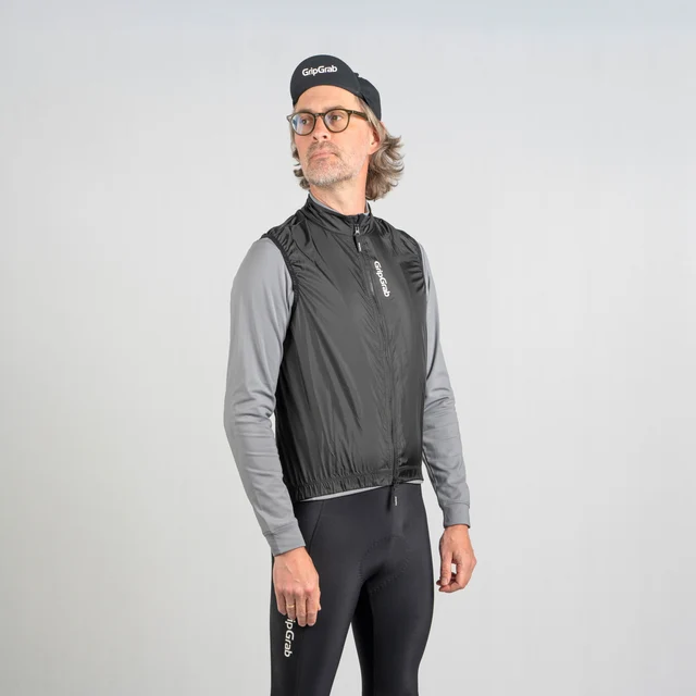 GripGrab RIDE Windproof Sykkelvest Sort, Str. S 