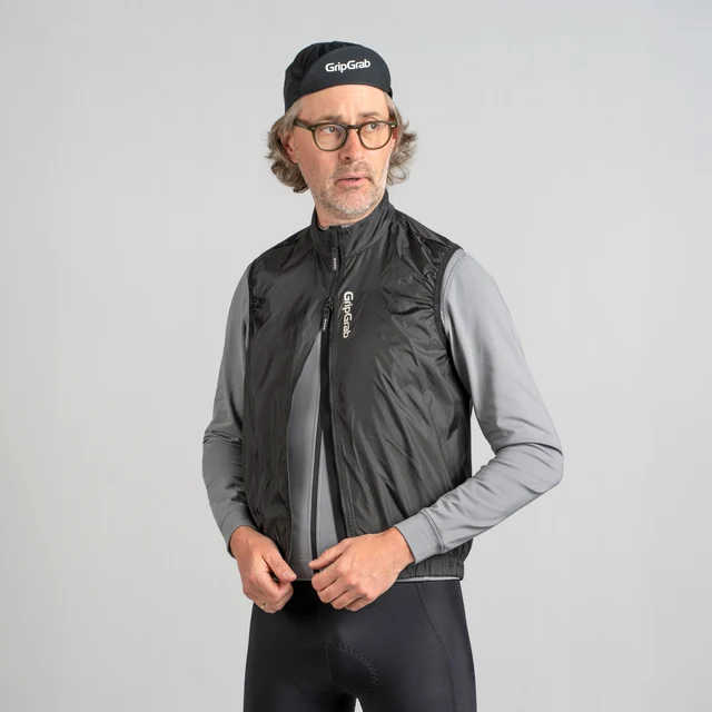 GripGrab RIDE Windproof Sykkelvest Sort, Str. S 
