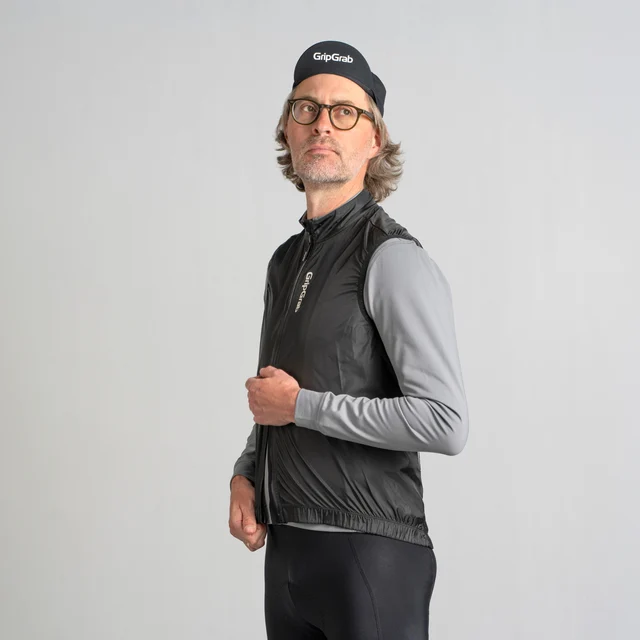 GripGrab RIDE Windproof Sykkelvest Sort, Str. S 