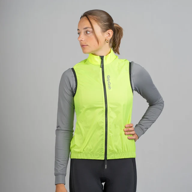 GripGrab RIDE Windproof Dame Vest Signalgul, Str. XL 
