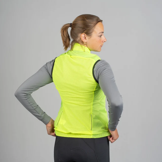 GripGrab RIDE Windproof Dame Vest Signalgul, Str. XL 