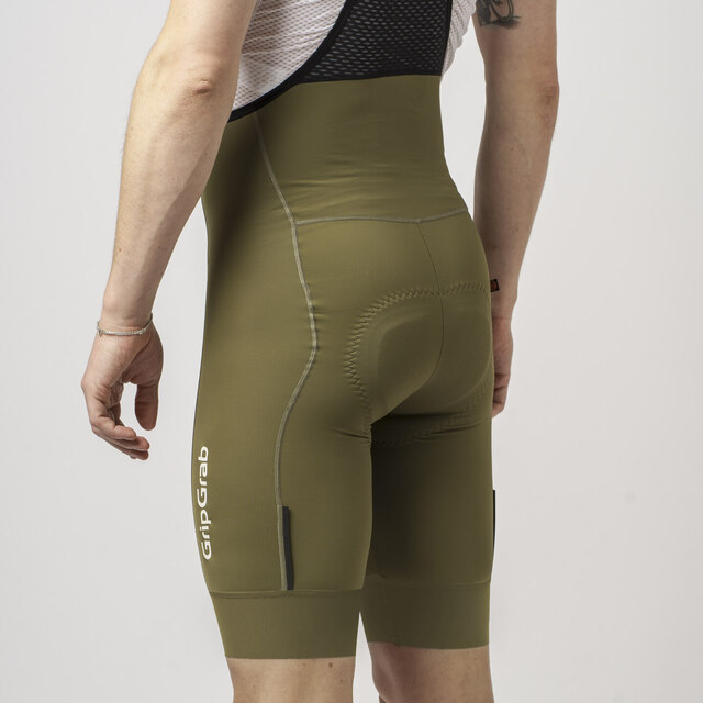 GripGrab PACR Bib Sykkelshorts Olive Green, Str. S 