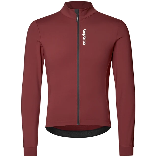 GripGrab RIDE Thermal Lang Sykkeltrøye Dark Red, Str. XXL 