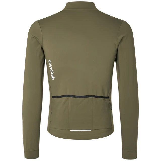 GripGrab RIDE Thermal Lång Cykeltröja Olive Green, Str. XXL 