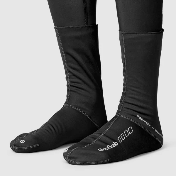 GripGrab Windproof Vår-Høst Sokker Black, Str. S 