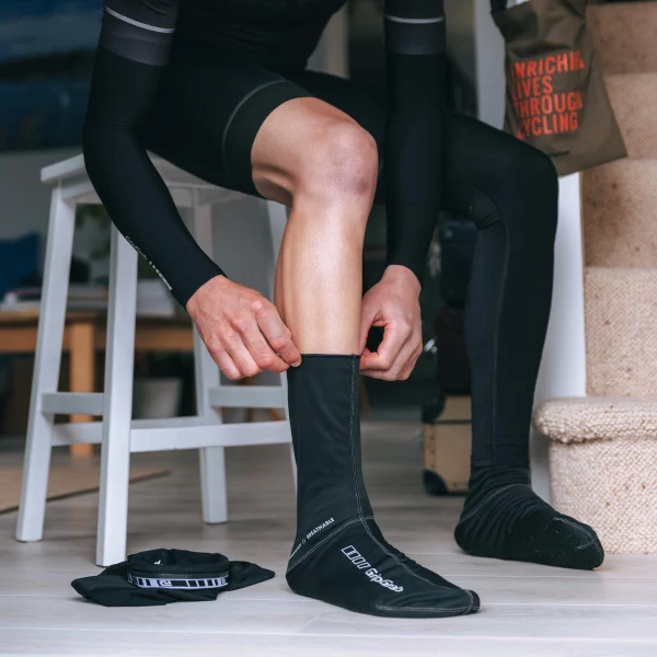 GripGrab Windproof Vår-Høst Sokker Black, Str. S 
