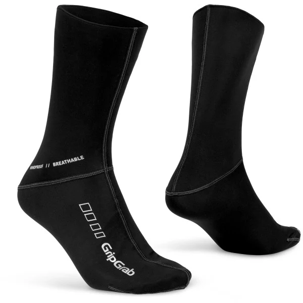 GripGrab Windproof Vår-Høst Sokker Black, Str. S 