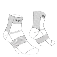 GripGrab RIDE Low Cut Sokker White, Str. S