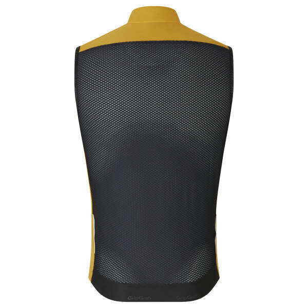 GripGrab PACR Windproof Lightweight Vest Mustard Yellow, Str. M 