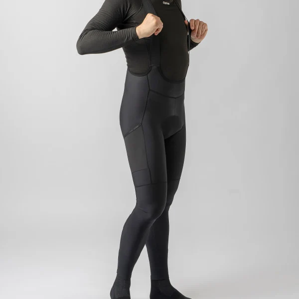 GripGrab PACR Thermal Bib Sykkelbukse Black, M/Pad, Str. XL 