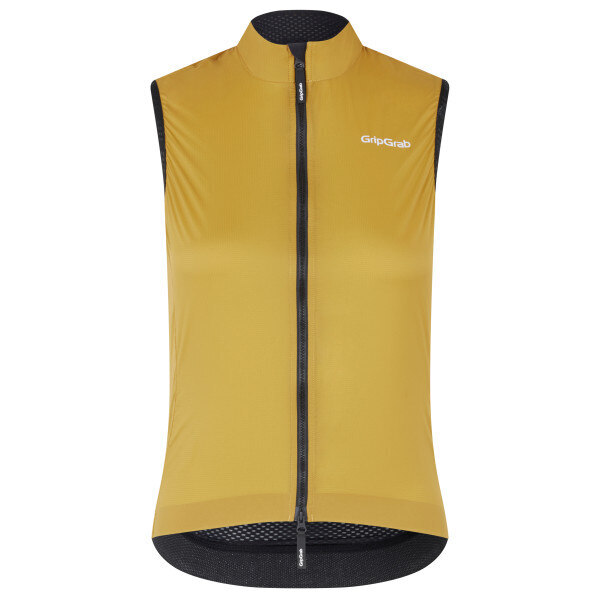 GripGrab W's PACR Windproof LW Vest Mustard Yellow, Str. L 