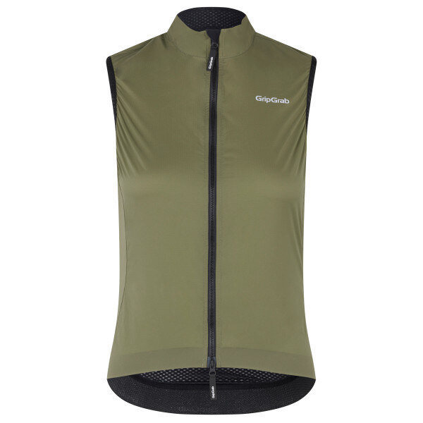 GripGrab W's PACR Windproof LW Vest Olive Green, Str. M 