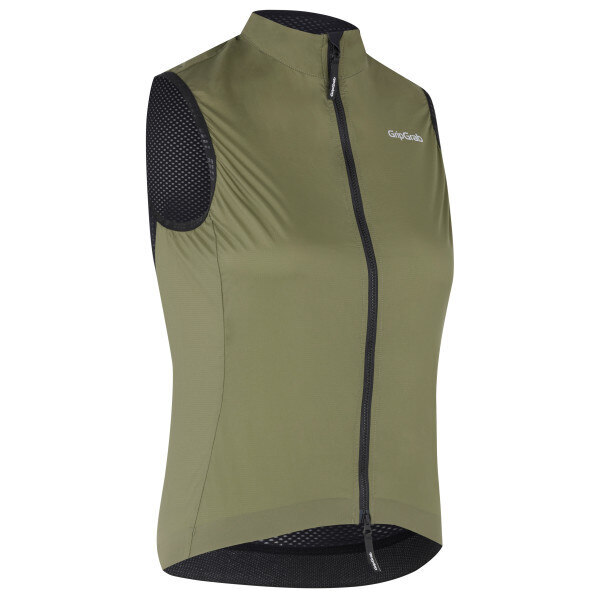 GripGrab W's PACR Windproof LW Vest Olive Green, Str. M 