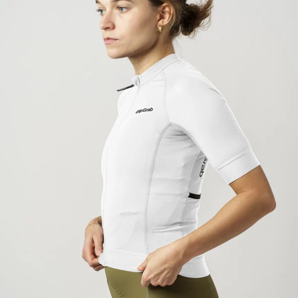 GripGrab W's PACR Short Sleeve Trøye White, Str. M 